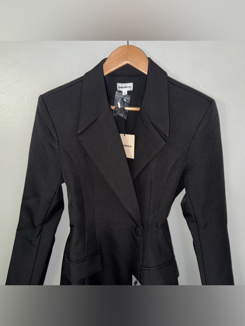 REVOLVE SUPERDOWN VESPER MINI BLAZER DRESS IN BLACK - Picture 3 of 5